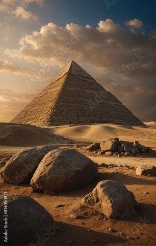 The Giza Great Pyramid AND BROWN CLOUD