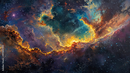 Cosmic Canvas Exploring the Galactic Odyssey © Pixel