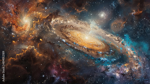 Cosmic Canvas Exploring the Galactic Odyssey