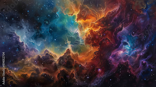 Infinite Brushstrokes A Cosmic Painting