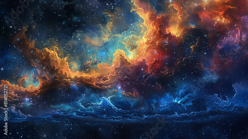 Infinite Brushstrokes A Cosmic Painting