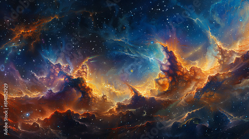 Infinite Brushstrokes A Cosmic Painting © Pixel