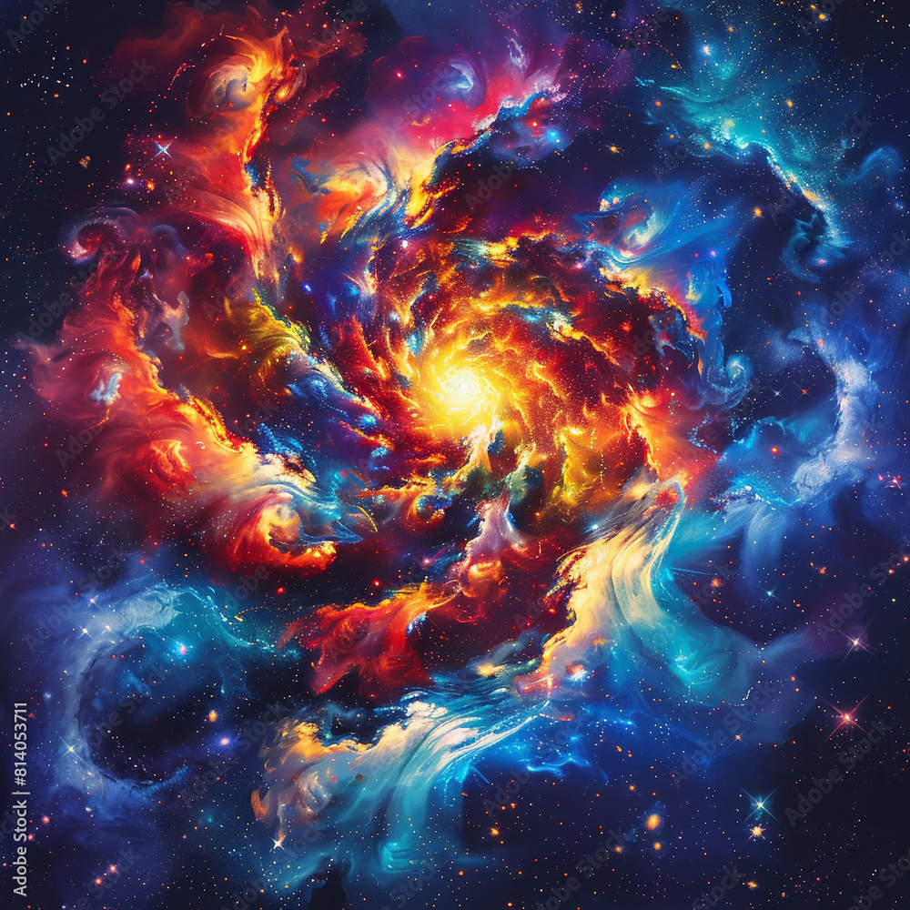 Radiant Spirals The Bold Colors of Cosmic Nebulae