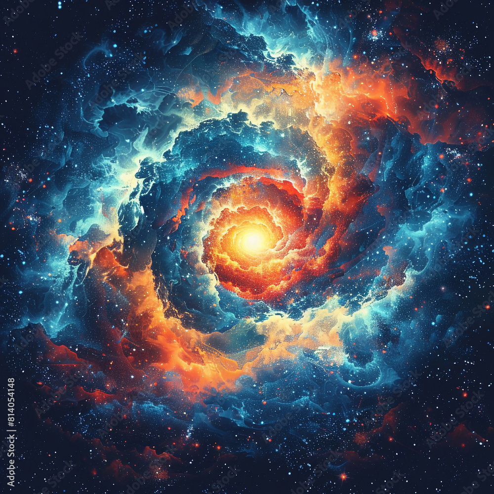Radiant Spirals The Bold Colors of Cosmic Nebulae