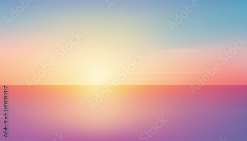 Sunset or sunrise abstract background with pastel gradient colors. Gradient mesh.