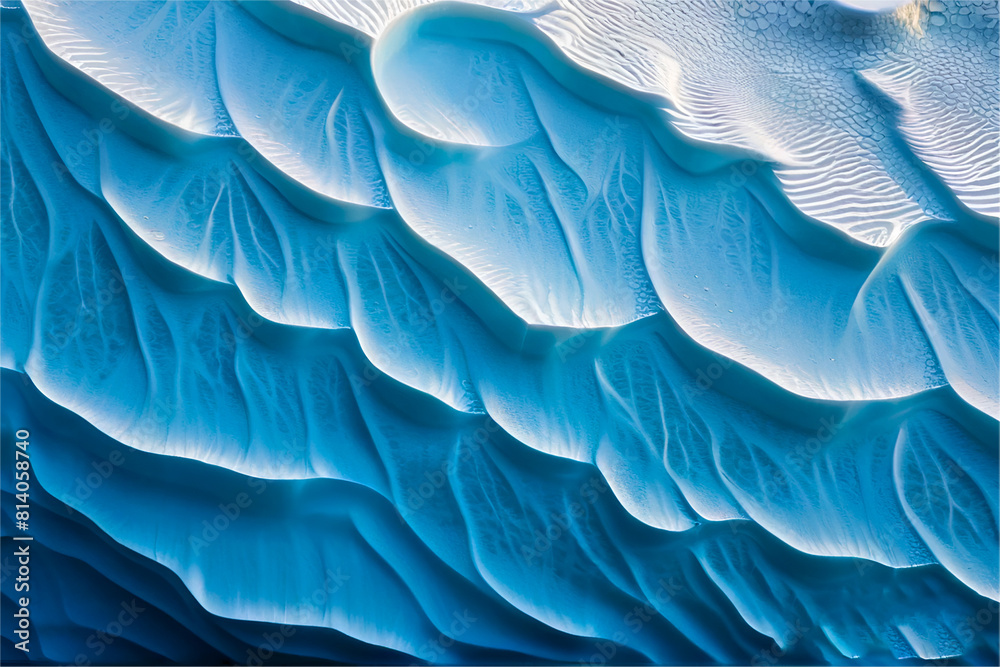 Abstract blue wavy water design looks like layer of sand Abstract blue wavy water design looks like layer of sand