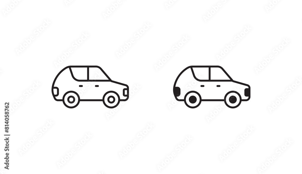 Suv Car icon design with white background stock illustration Suv Car icon design with white background stock illustration