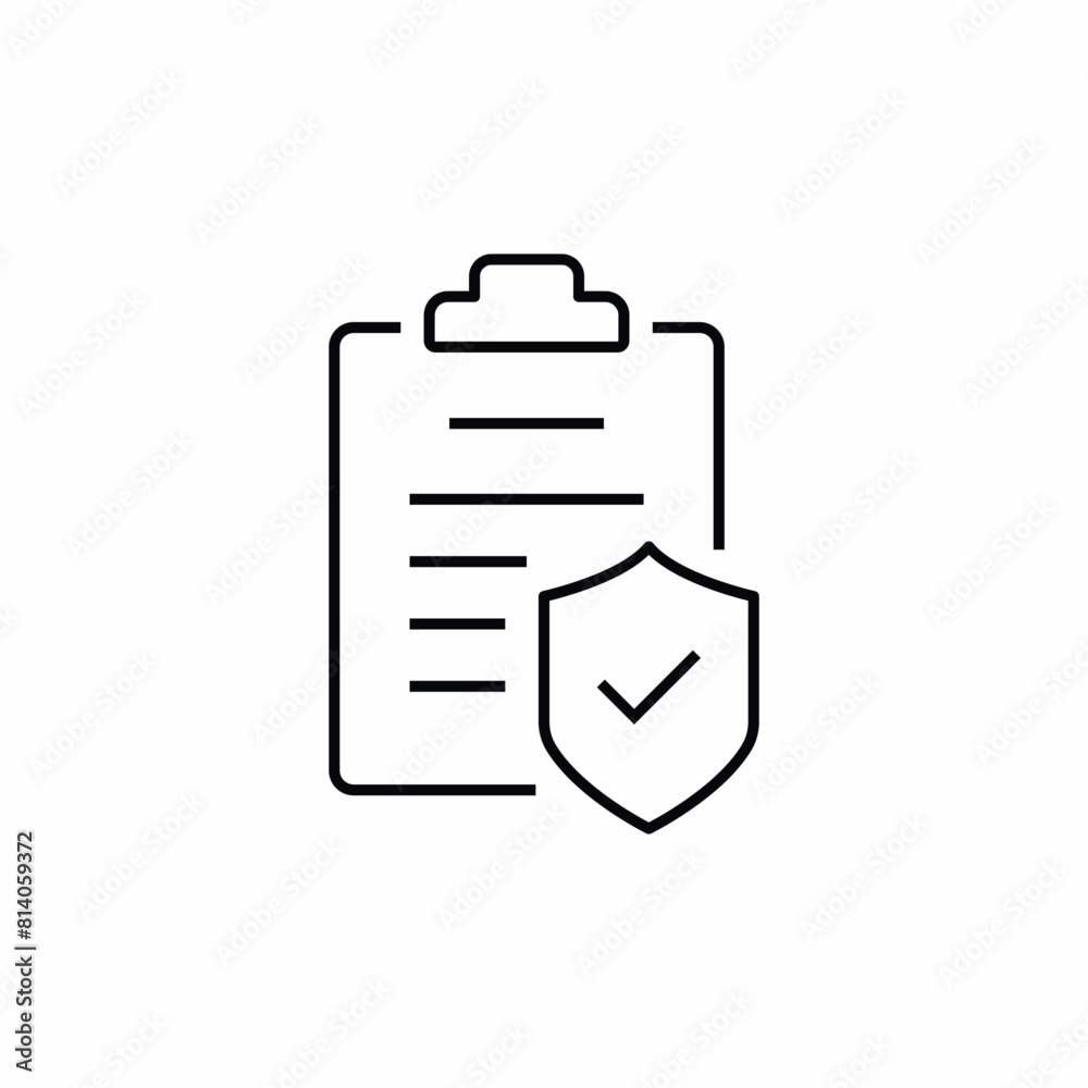clipboard document shield check mark icon clipboard document shield check mark icon