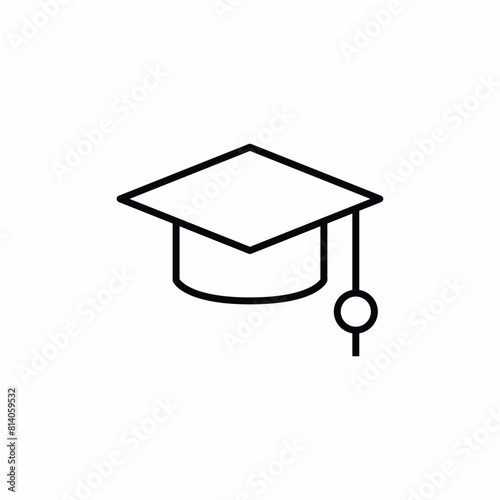 student bachelor graduate hat icon