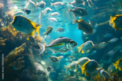 Fish in aquarium.