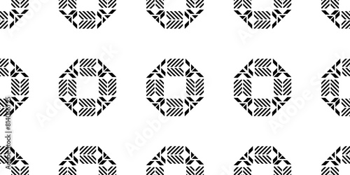 Techno vector rings, seamless pattern. Vector element