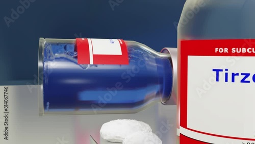 Tirzepatide Rolling Vial (Closeup)