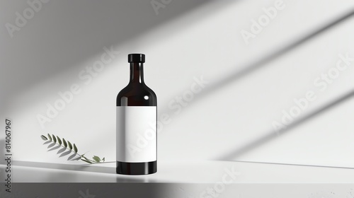 High resolution realistic bottle image for advanced mockup ideas
