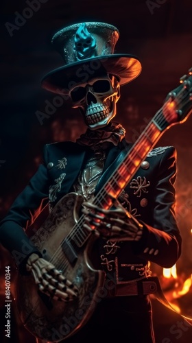 Rocking the Dead: Mariachi Zombie Shreds on Guitar Generative AI
