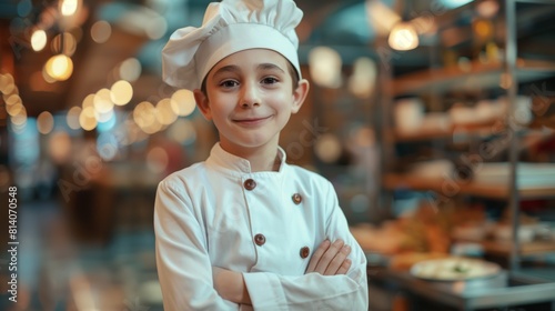 Young Chef in Action Generative AI