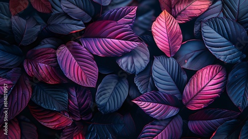 Wallpaper Mural Abstract leaves background, a pattern that echoes nature's colors. Colorful plant texture, a representation of leaf design. Torontodigital.ca