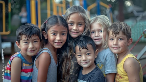 Diverse Group of Children from Around the World Generative AI