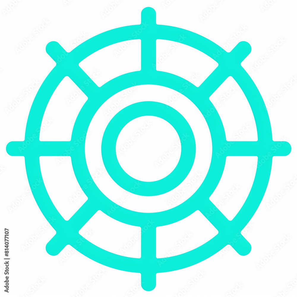 Systems Management with a Rotating Wheel: Linear Icon on Mechanical Operations