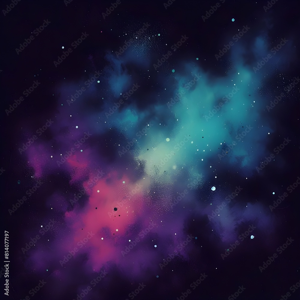 Naklejka premium Retro Grunge: Vibrant Texture in Cosmic Shades