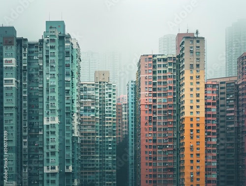 Wallpaper Mural High-rise apartment buildings dot the skyline, providing housing for millions of residents in a city fueled by a robust economy. Torontodigital.ca