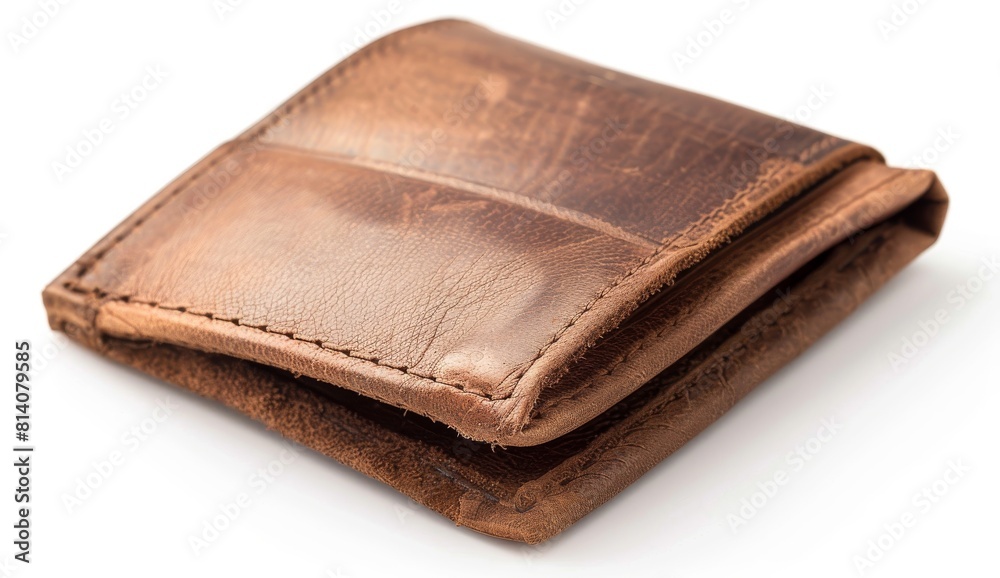leather wallet isolated on a white background leather wallet isolated on a white background
