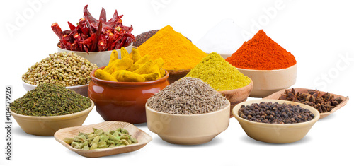 фотографія Indian Spices Transparent Background