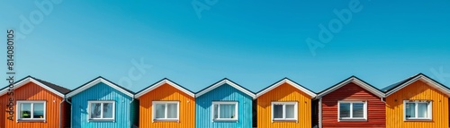 Newly constructed houses on a recently developed residential area