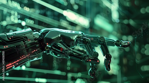 Advanced Robotics Precision Engineering Cybernetic Arm in Action