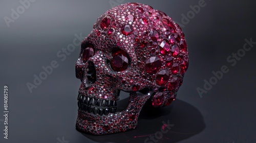 Sparkling Pink Crystal Encrusted Skull
 photo