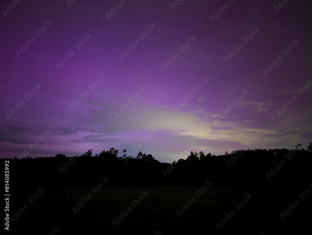Aurora boreal sobre el cielo de Galicia Aurora boreal sobre el cielo de Galicia