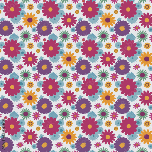 Flower pattern with leaves floral bouquets flower compositions floral pattern