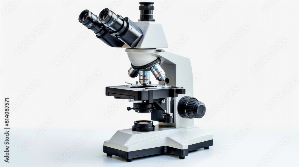 a surgical microscope, used in detailed procedures, isolated on white. a surgical microscope, used in detailed procedures, isolated on white.