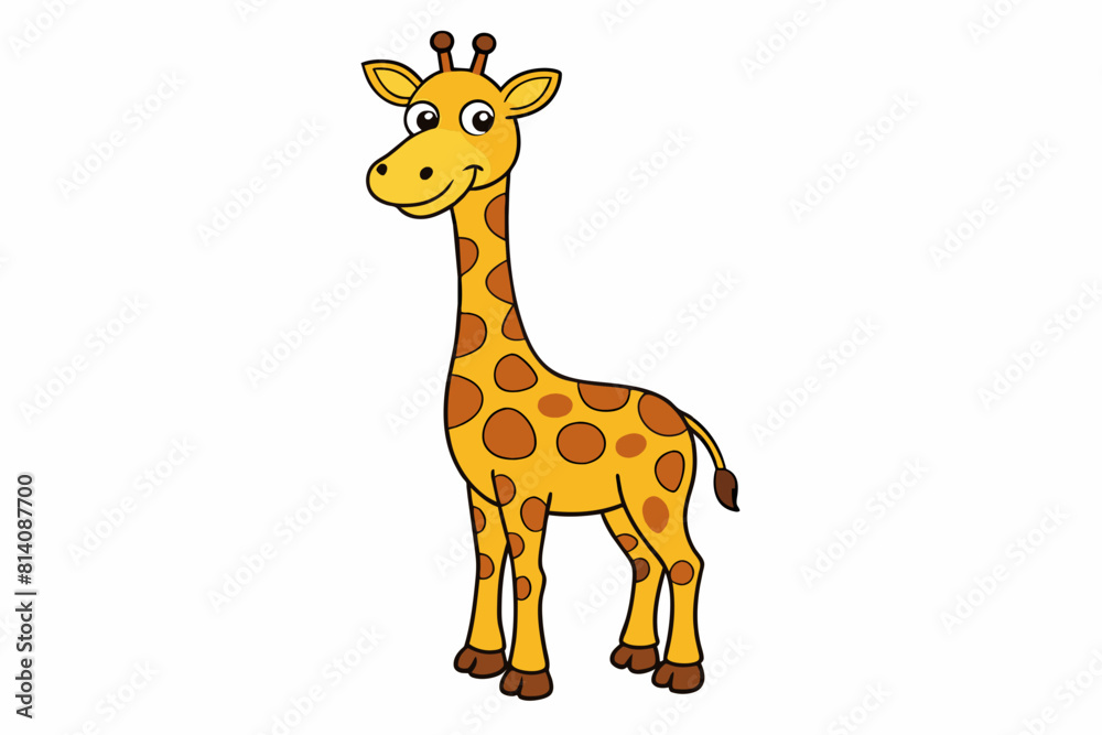 giraffe cartoon vector illustration giraffe cartoon vector illustration