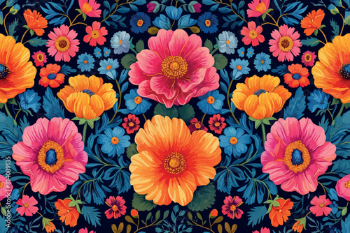 Background texture fabric floral pattern. flowers pattern, repeat design pattern for textile printing factory, design for fashion.