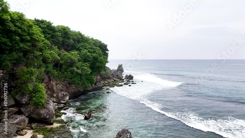 Padang Padang coast line photo