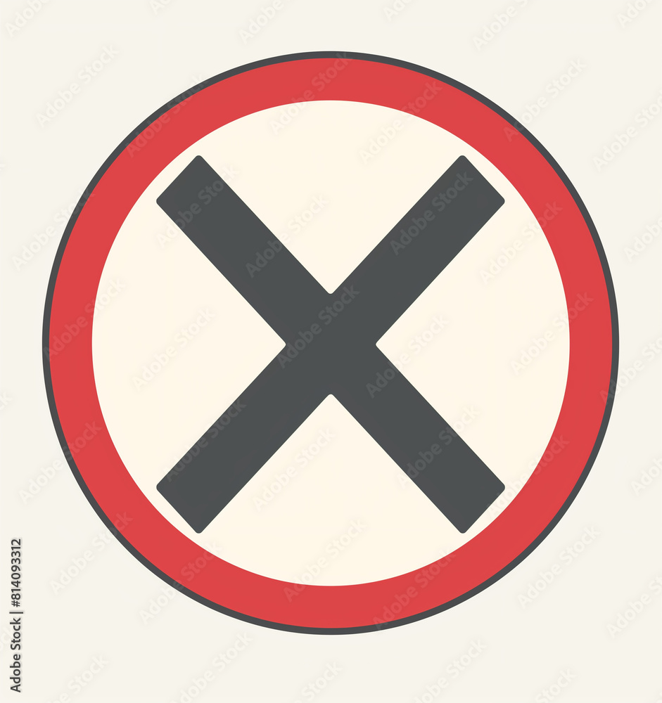 No question mark sign vector icon on white background, simple design, flat color illustration, bold lines, red circle with black crossed out and thick line around the whole shape No question mark sign vector icon on white background, simple design, flat color illustration, bold lines, red circle with black crossed out and thick line around the whole shape