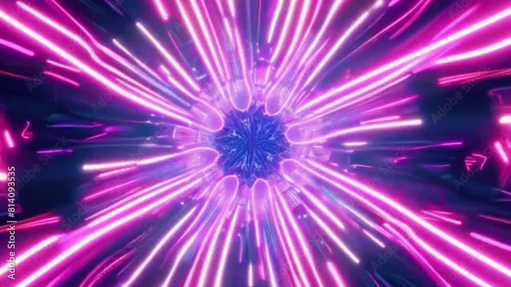 Luminous neon lines forming intricate designs, 4k High-Quality Video Background Animation Luminous neon lines forming intricate designs, 4k High-Quality Video Background Animation
