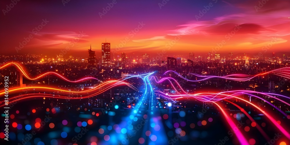 Fototapeta premium Nextgen Metaverse: Streamlining Global Virtual Social Networking and Communication. Concept Virtual Reality, Social Networking, Technology Trends, Communication, Global Connectivity