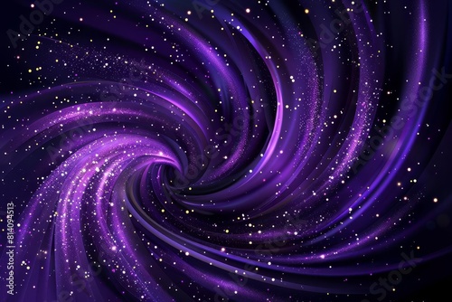 luxurious purple swirl abstract background with shimmering glitter elegant vector design