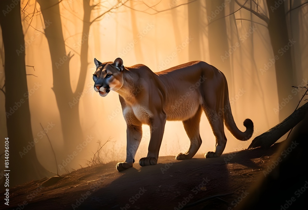 National Cougar Day,Cougar in its inhabitant place sun light realistic glow
National Cougar Day,Cougar in its inhabitant place sun light realistic glow