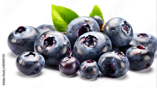 Blueberries Blueberries PNG file featuring a sliced, halved bunch of bilberries from multiple perspectives and a transparent background cutout. A mockup template for graphic design artwork.