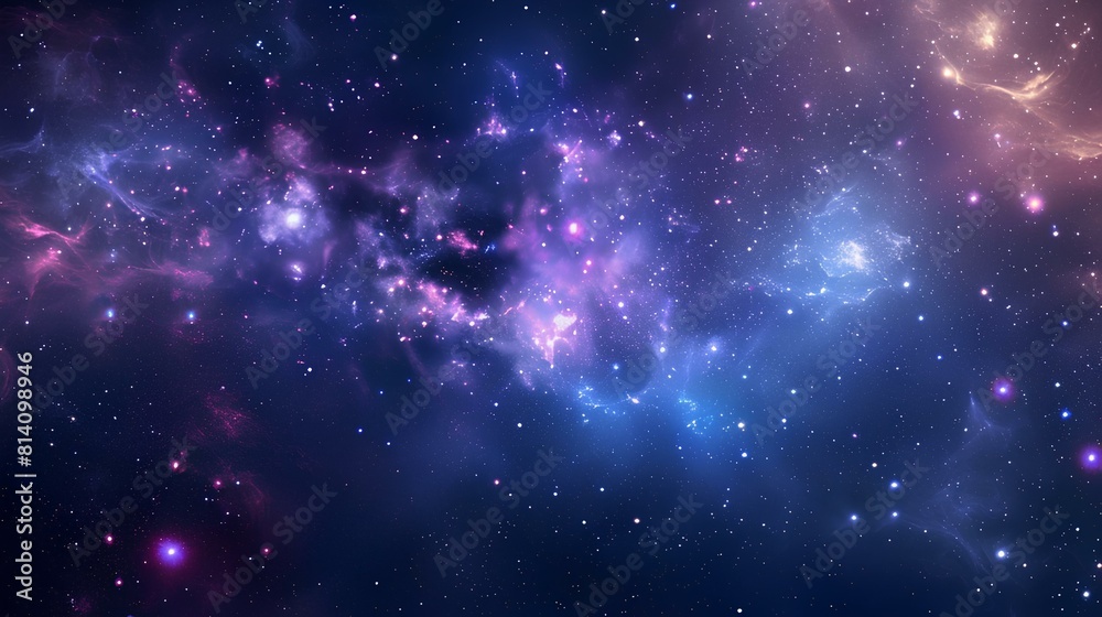 Fototapeta premium Amazing space background with stars and nebula.