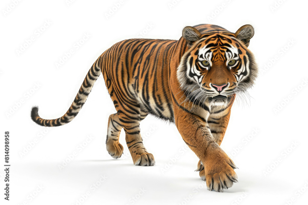 Fototapeta premium 3d loin isolated on white , cartoon loin tiger cheeta 