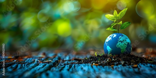 Ecofriendly practices create a cleaner world and better tomorrow. Concept Sustainable Living, Ecoconscious Choices, Environmentally Friendly Habits, Green Initiatives, Climate Action photo
