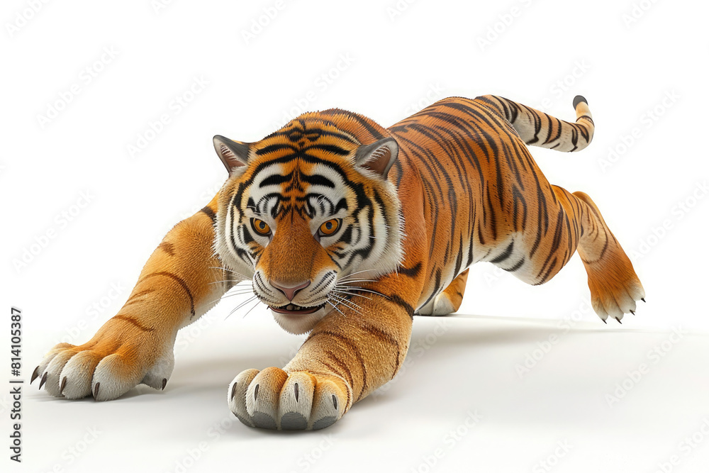Obraz premium tiger isolated on white