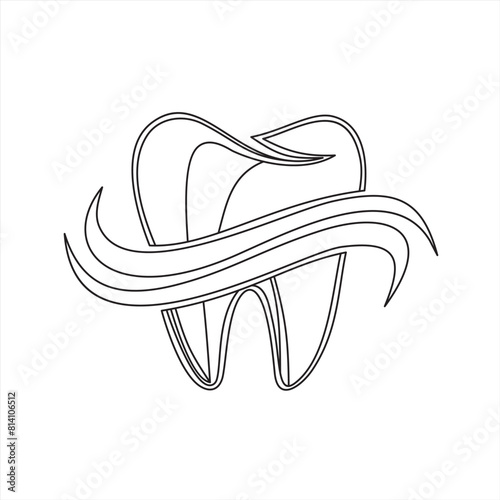 Protective vortex around tooth. Whitening of human tooth.