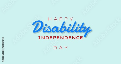 Disability Independence Day Holiday Concept Video