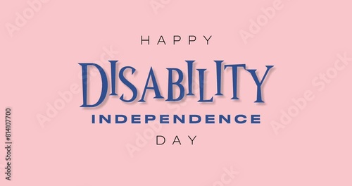 Disability Independence Day Holiday Concept Video