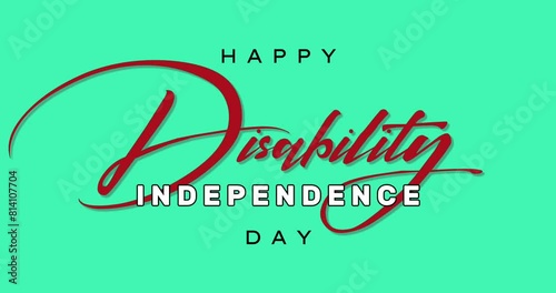 Disability Independence Day Holiday Concept Video