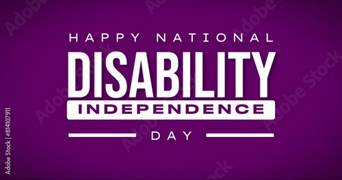 Disability Independence Day Holiday Concept Video